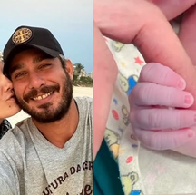 Thommy Schiavo e Angra Monaliza: pais de uma menina — Foto: reprodução/ instagram 