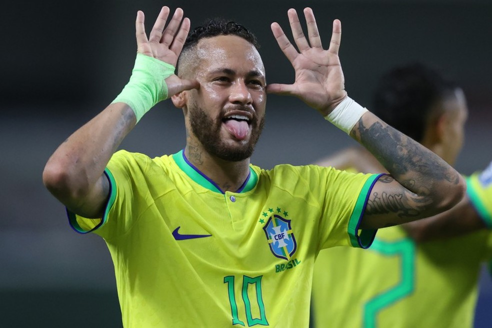 Neymar é um dos grandes nomes da seleção brasileira — Foto: Vitor Silva/CBF/Divulgação