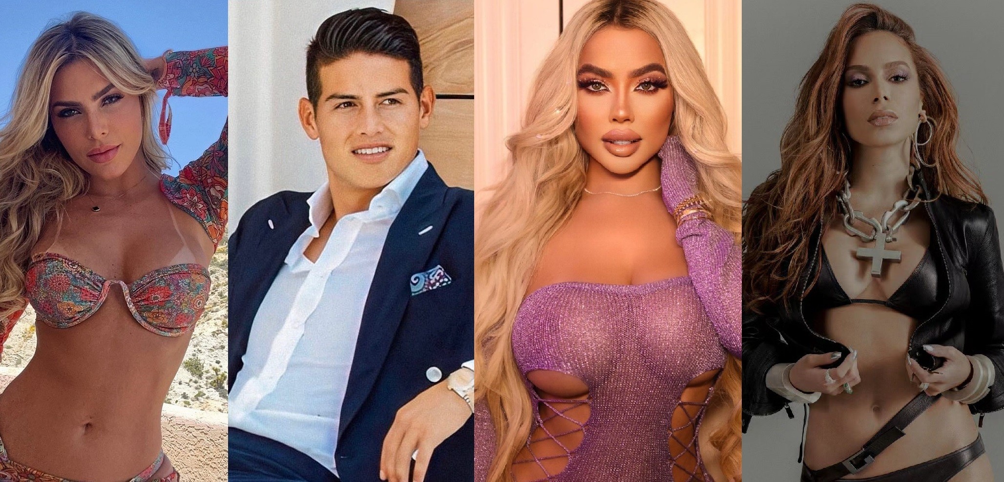 As musas brasileiras de James Rodríguez: modelos e Anitta já viveram romance com craque da Colômbia