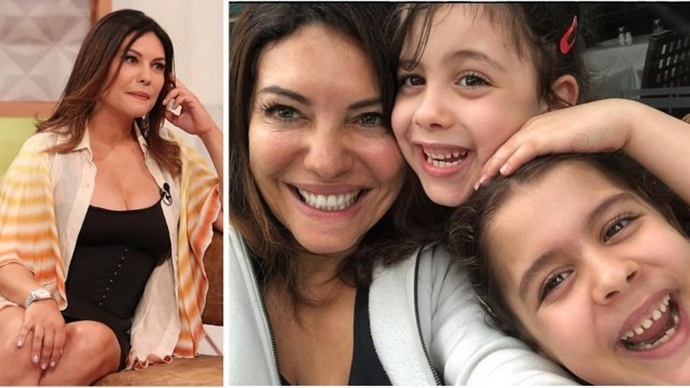 Márcia Goldschmidt mora em Portugal com as filhas Victoria e Yanna — Foto: reprodução