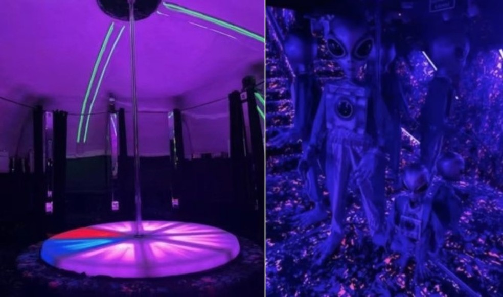 'Casa do Futuro', criada no auge da corrida espacial, faz sucesso como clube de striptease na Flórida — Foto: Reprodução