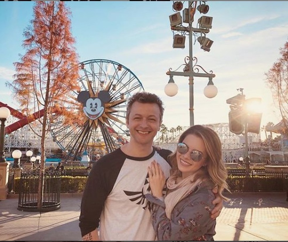 Sandy e Lucas na Disney — Foto: reproduo/ instagram