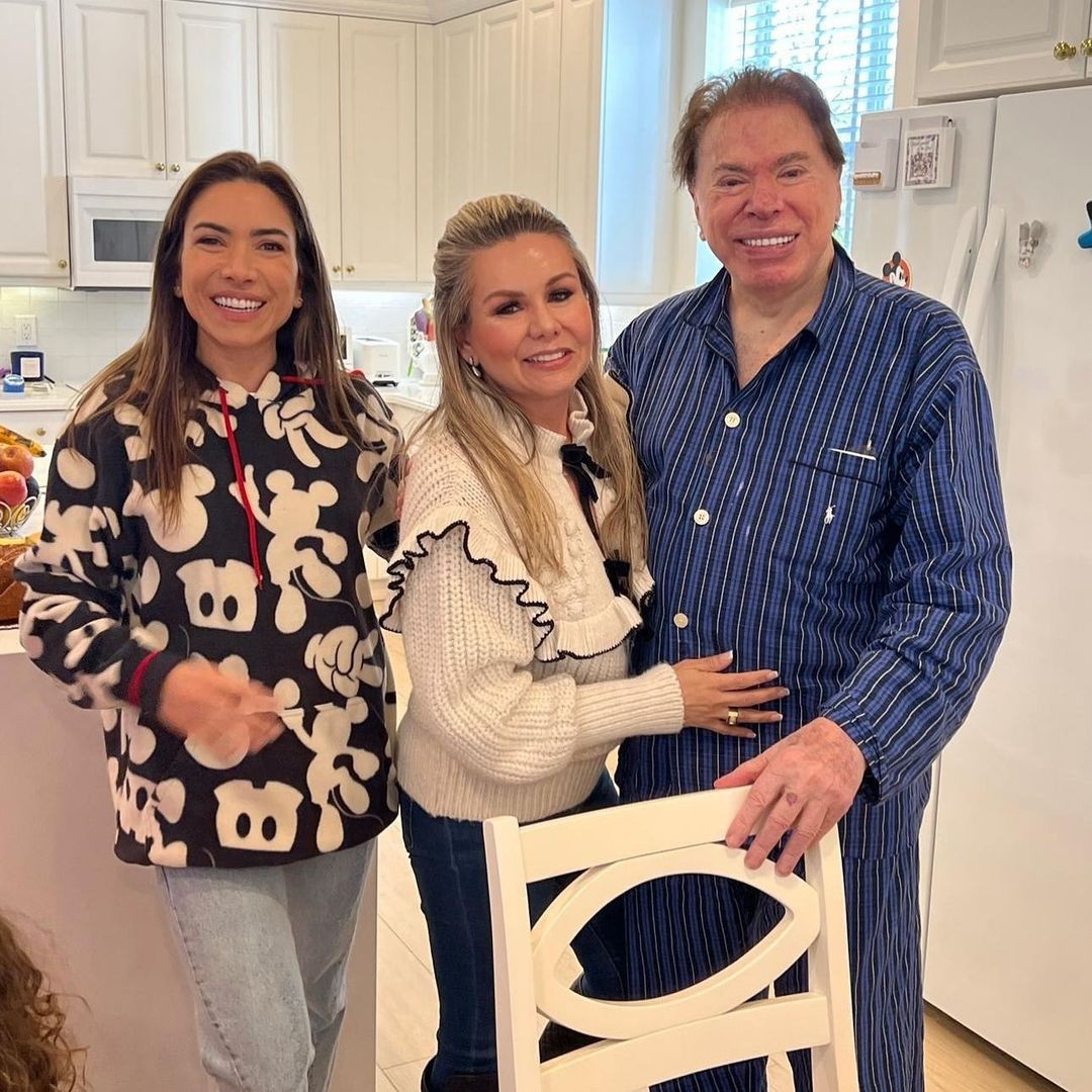 Juju di Casa com Silvio Santos e Patrícia Abravanel — Foto: reprodução