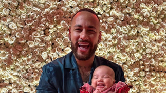 Neymar e a filha, Mavie, no Natal — Foto: Instagram