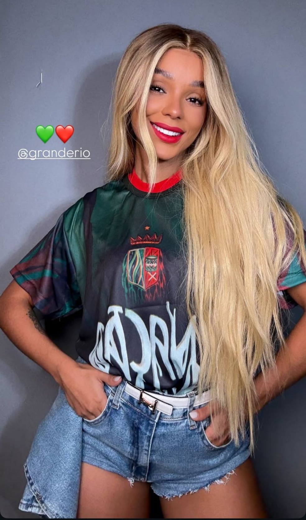 Brunna Gonçalves é a nova musa da Grande Rio — Foto: Reprodução/Instagram