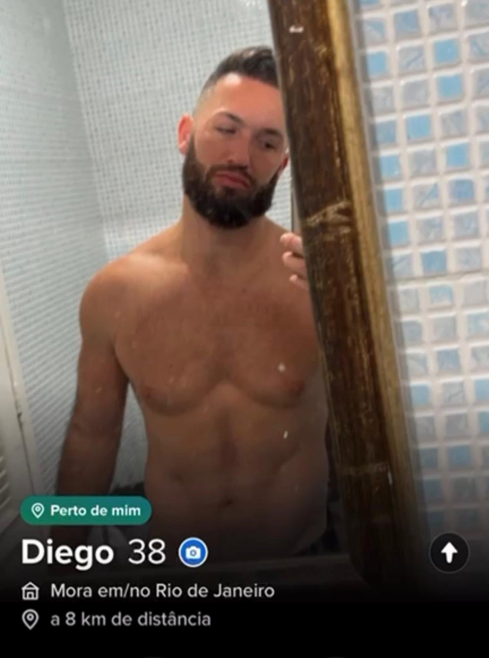 Diego Hypolito está no app de paquera — Foto: Reprodução