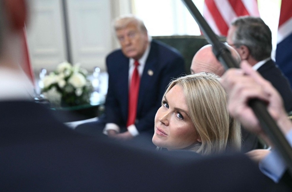 Karoline Leavitt, secretária de Imprensa da Casa Branca — Foto: AFP