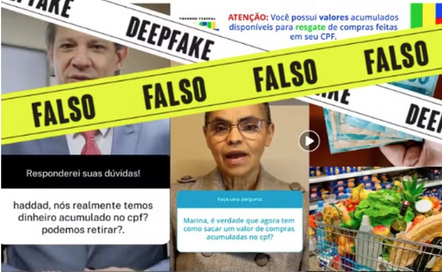 Deepfakes de políticos são usados para enganar usuários das redes sociais com promessa de dinheiro