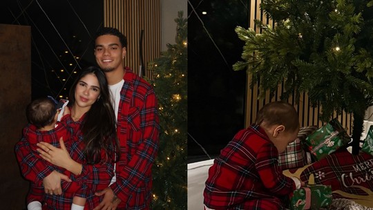 Primeiro Natal na Inglaterra: Filho de Ronaldinho Gaúcho celebra data especial com a filha recém-nascida