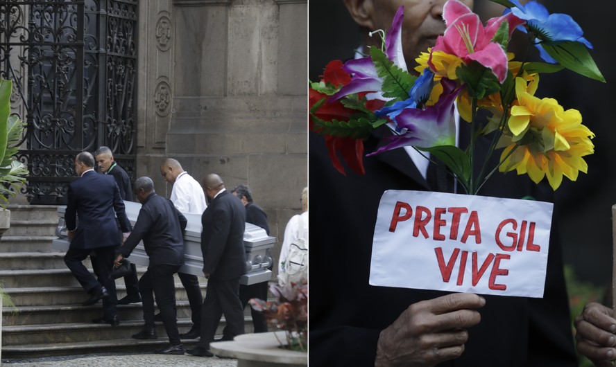 Corpo de Preta Gil chega ao Teatro Municipal para velório e fãs fazem homenagens na porta