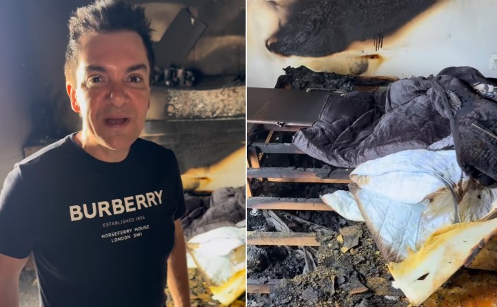 Regis Danese compartilha impacto de incêndio em sua casa e agradece a Deus