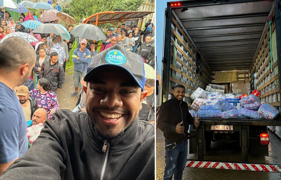 Campeão do 'BBB 24', Davi é criticado por fazer live durante resgate no RS — Foto: Instagram