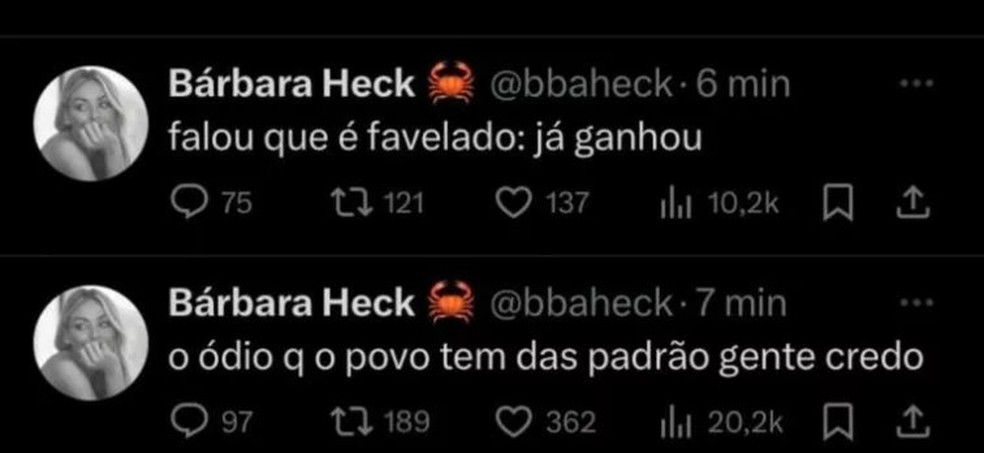 A ex-BBB Bárbara Heck gerou polêmica ao criticar a exclusão dos “padrões” no “BBB 24” — Foto: reprodução