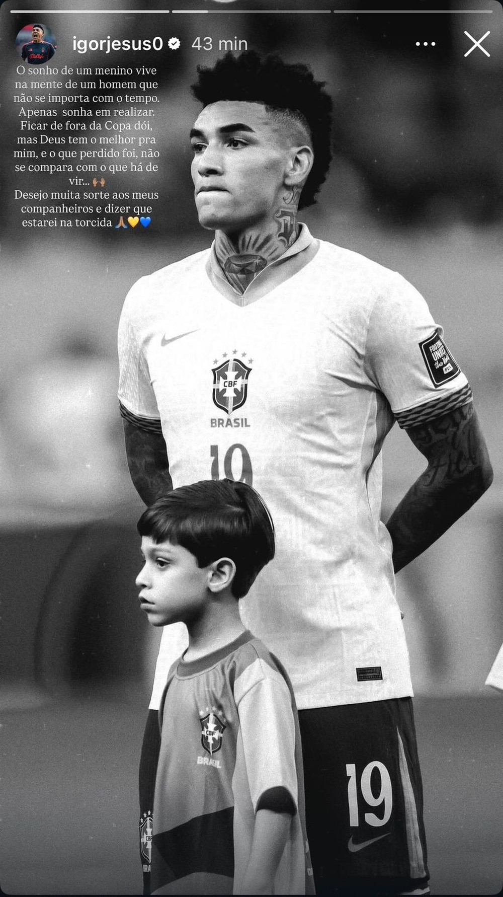 Igor Jesus lamenta ausência na lista da seleção brasileira: 'Ficar de ...