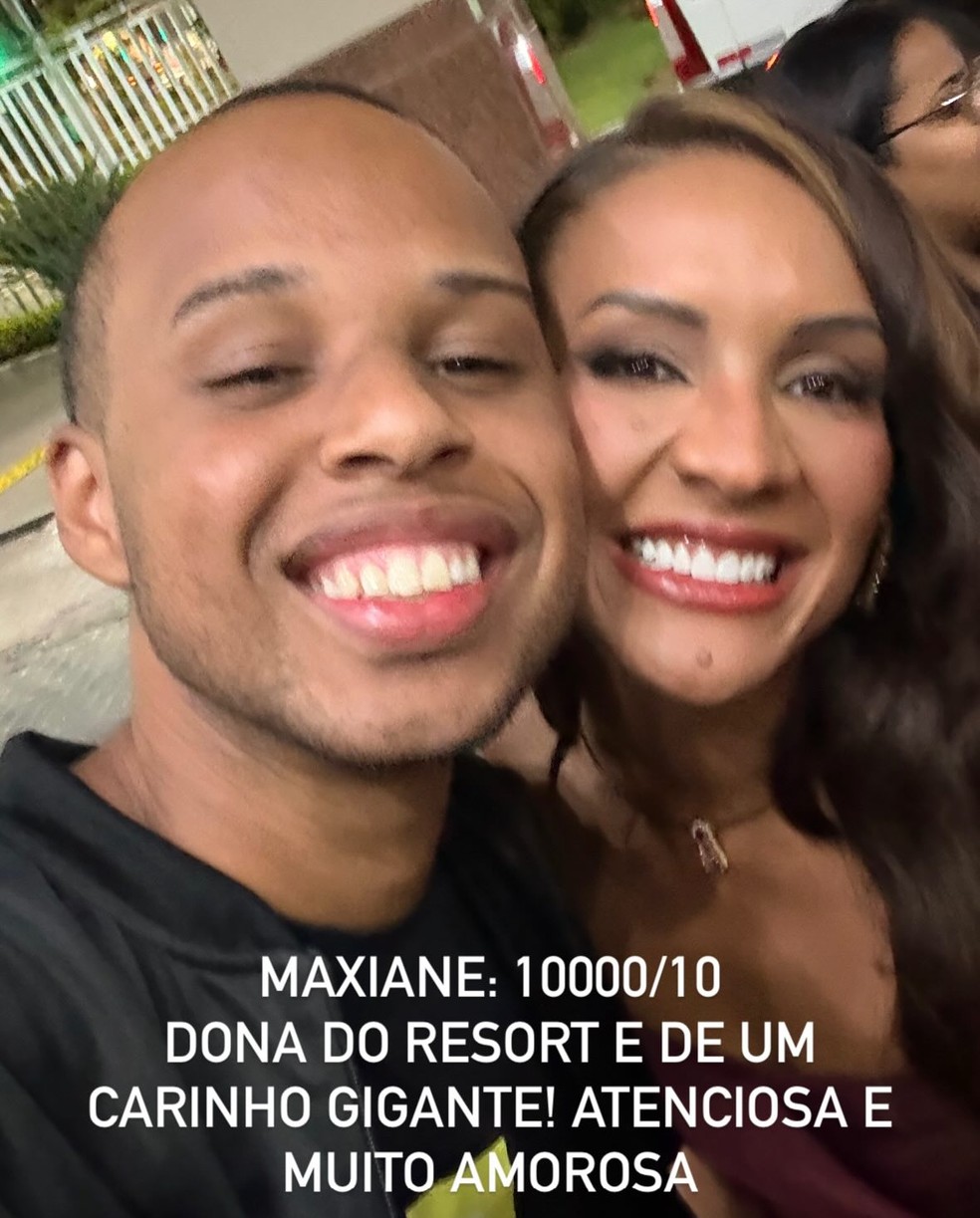 Fã viraliza ao dar notas para simpatia de ex-BBBs após encontro — Foto: reprodução/ instagram