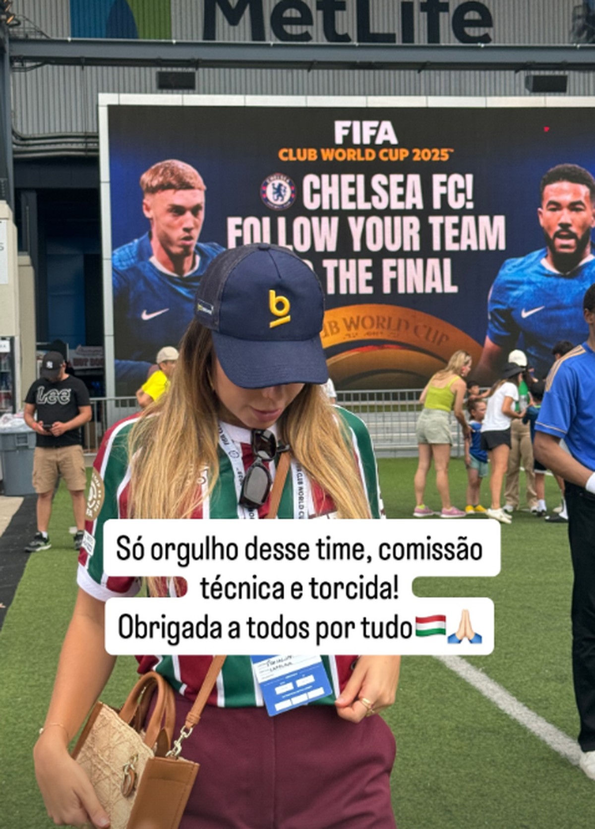 Filha de Renato Gaúcho, Carol Portaluppi lamenta eliminação do Fluminense no Mundial de Clubes