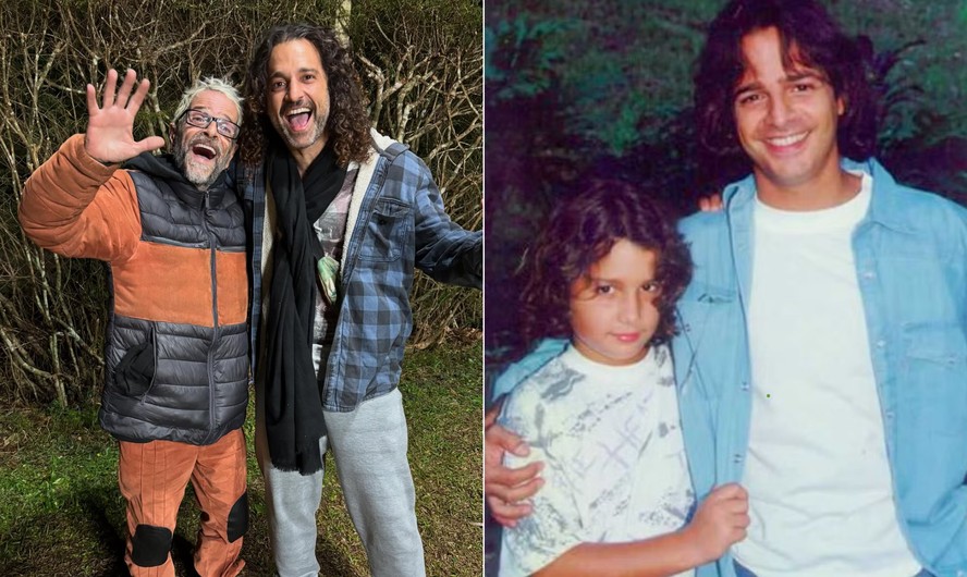 Irmãos em 'A viagem', Felipe Martins e Daniel Ávila se reencontram 31 anos depois: 'Relembrando m omentos'