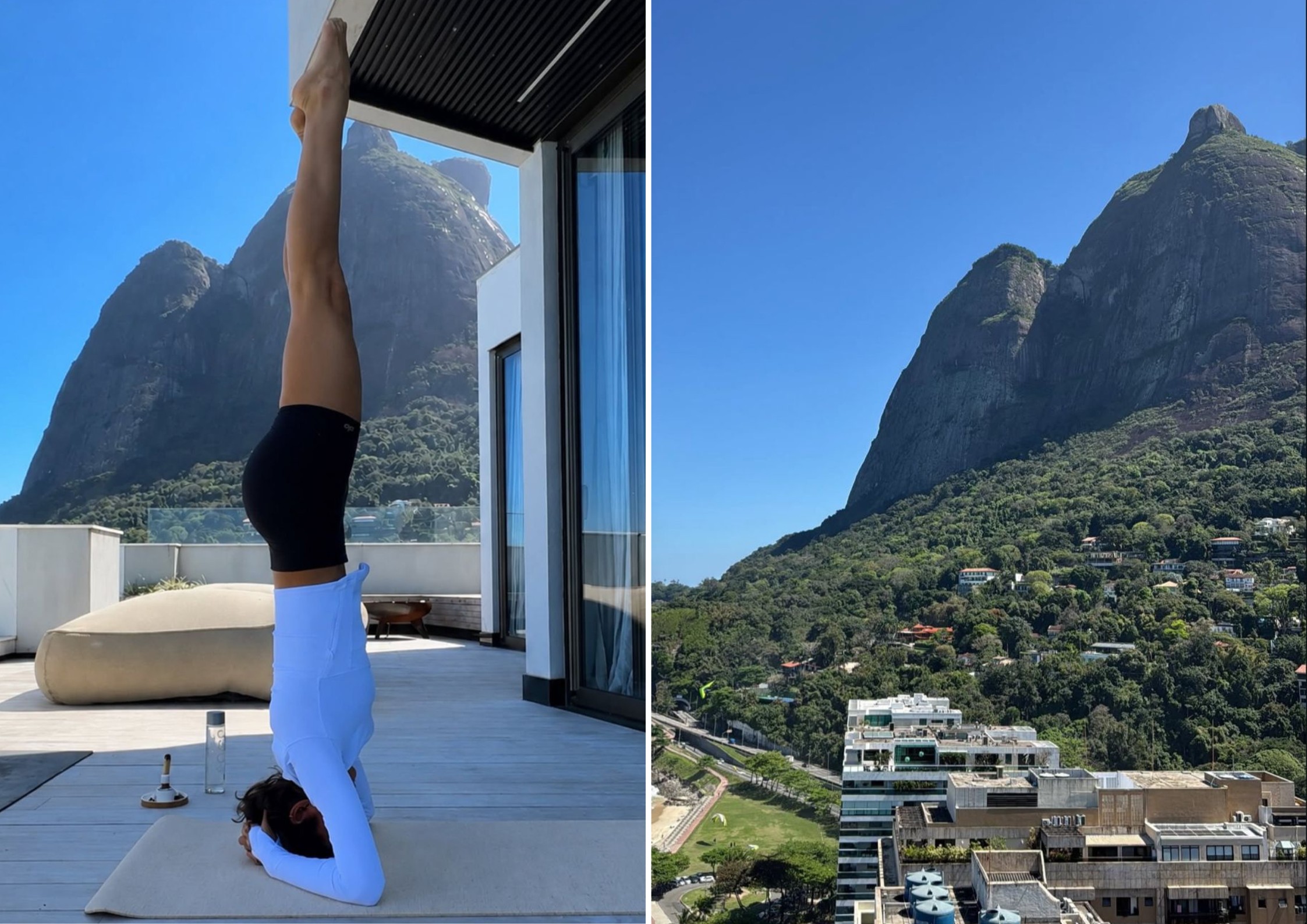 Bruna Marquezine aproveita vista deslumbrante de cobertura no Rio para aula de yoga; vídeo - QTU Questões do Universo