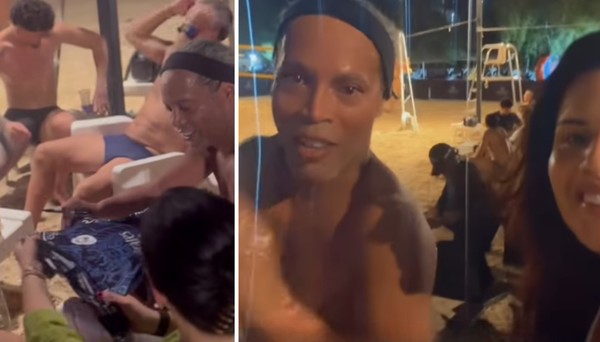 Ronaldinho Gaúcho é visto em Dubai com a namorada e fã se explica após causar polêmica 
