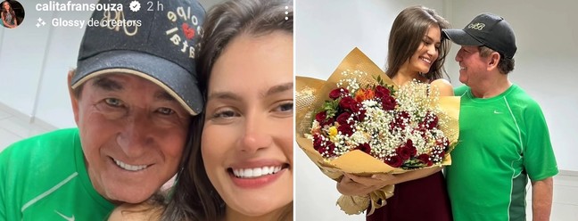 Amado Batista faz surpresa nos 23 anos da namorada — Foto: Instagram