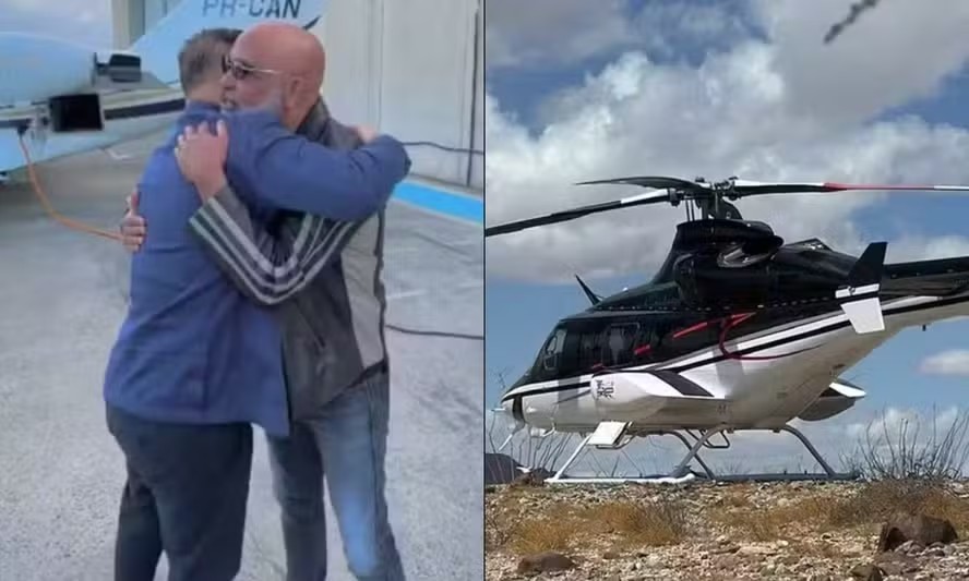 Buscas por helicóptero com cantor Rick entram no segundo dia em Santa Catarina; drones térmicos são usados na operação