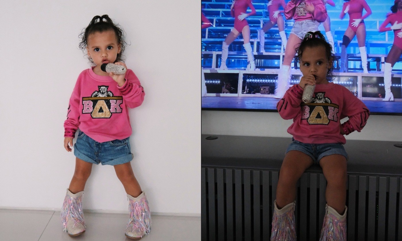 Filha de Neymar, Helena se fantasia de Beyoncé para festa da irmã Mavie
