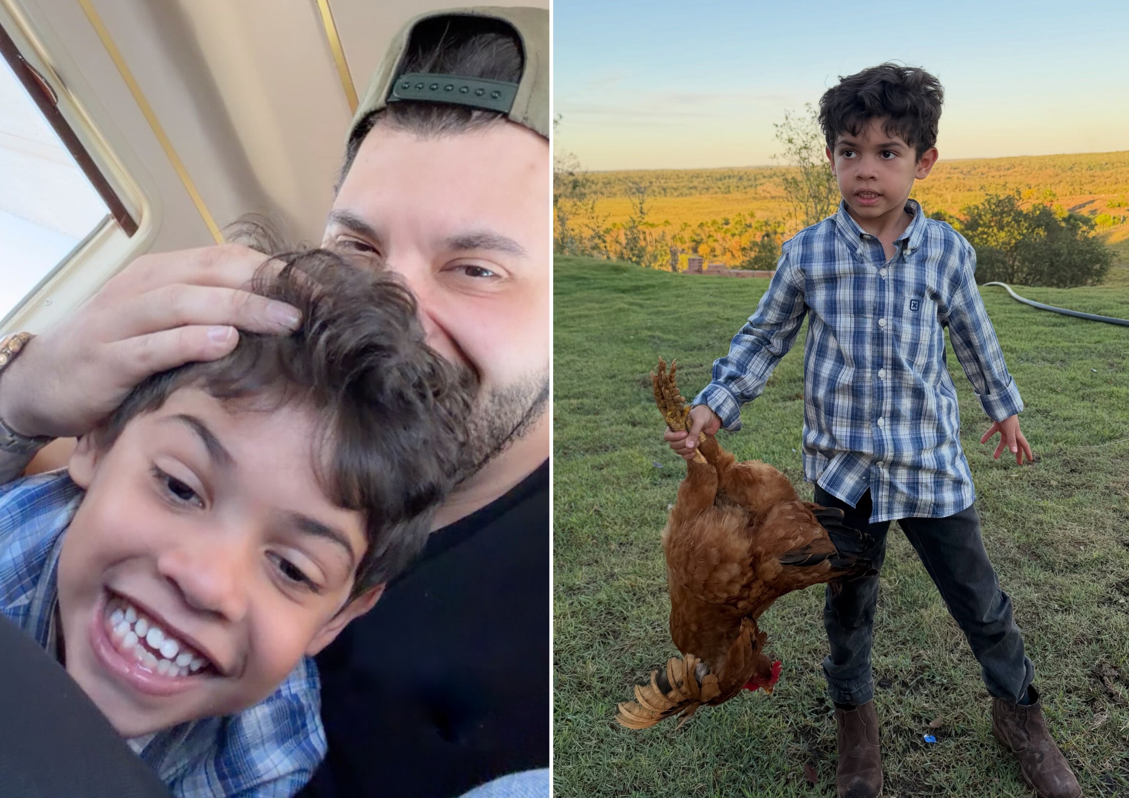 Murilo Huff mostra filho com Marília Mendonça se divertindo na fazenda, e detalhe chama atenção: 