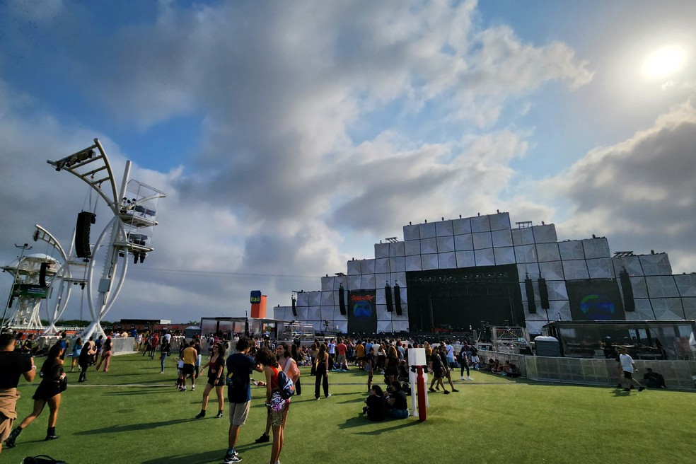 O gramado do Rock in Rio 2022 — Foto: Lucas Tavares/Agência O Globo