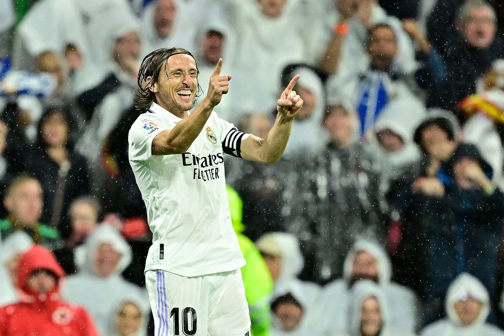 Modric chegou ao Real Madrid em 2012  — Foto: JAVIER SORIANO / AFP
