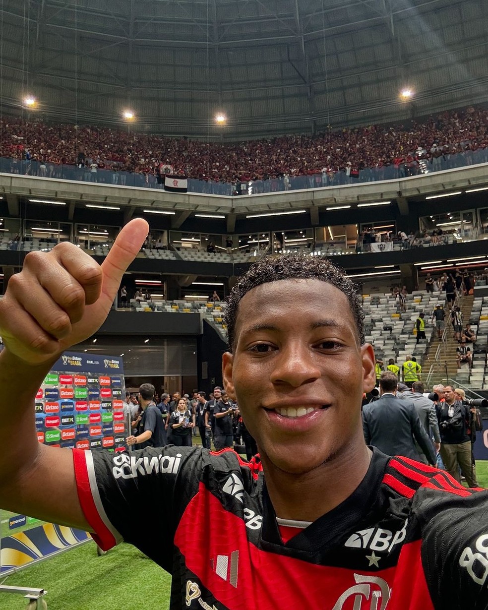 Gonzalo Plata, jogador do Flamengo — Foto: Reprodução/Instagram/Flamengo