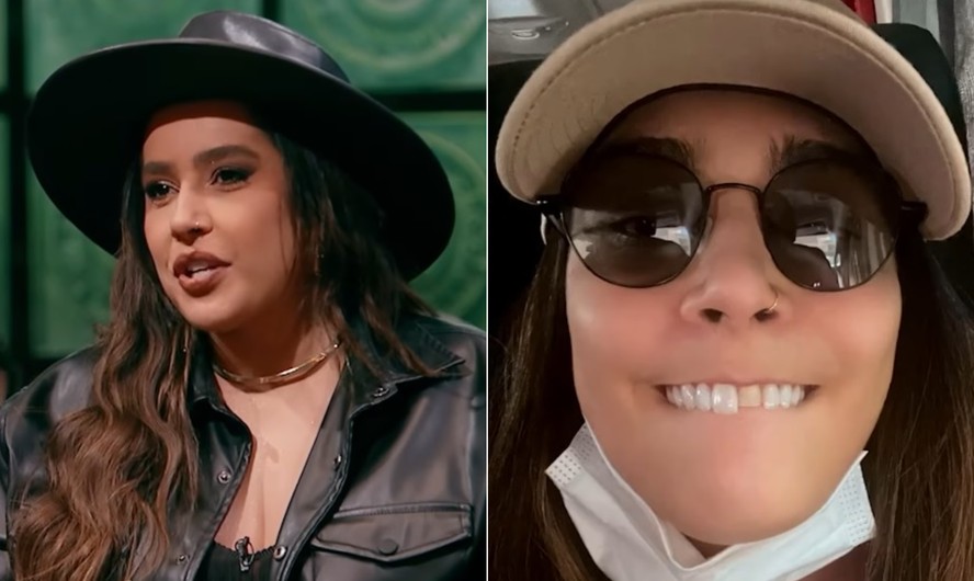A cantora Lauana Prado no programa 'Que história é essa, Porchat?'