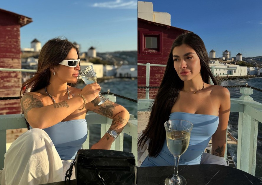 DJ Bárbara Labres e namorada se hospedam em hotel em frente ao mar
