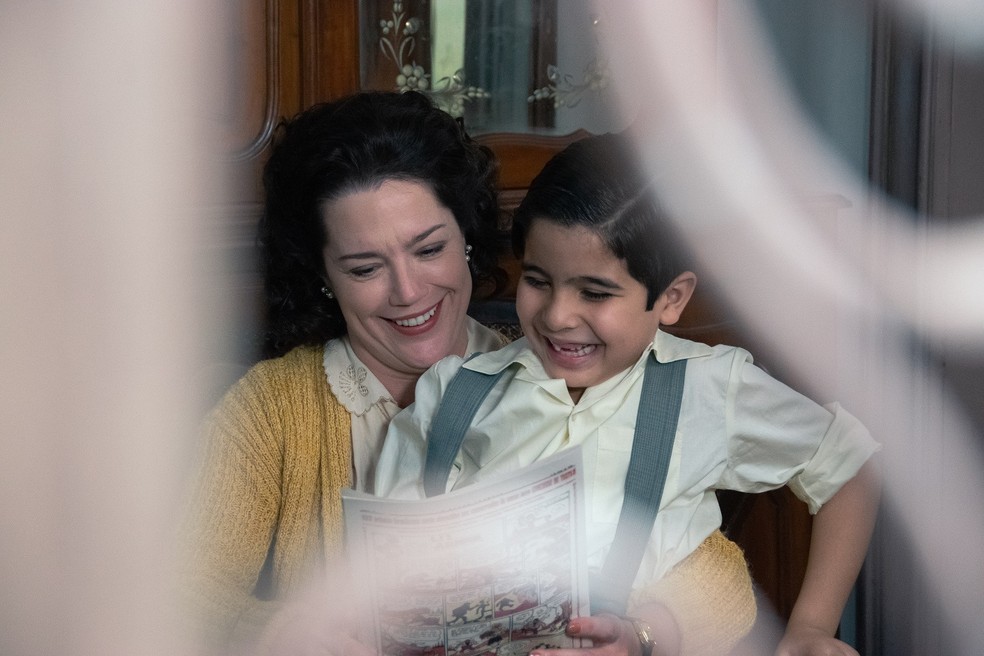 Natália Lage e Diego Laumar em cena de "Mauricio de Sousa - O filme" — Foto: Vantoen Pereira Jr./Divulgação