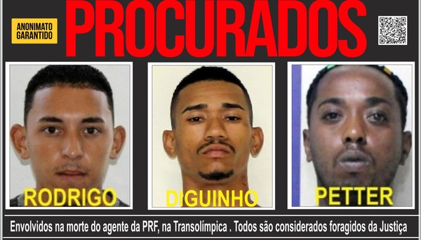 Polícia procura três foragidos acusados da morte de agente da PRF na Zona Oeste do Rio