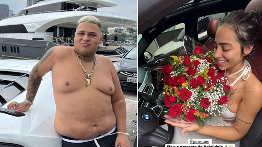 MC Ryan dá carro de luxo de Natal para a mulher três meses após polêmica de agressão