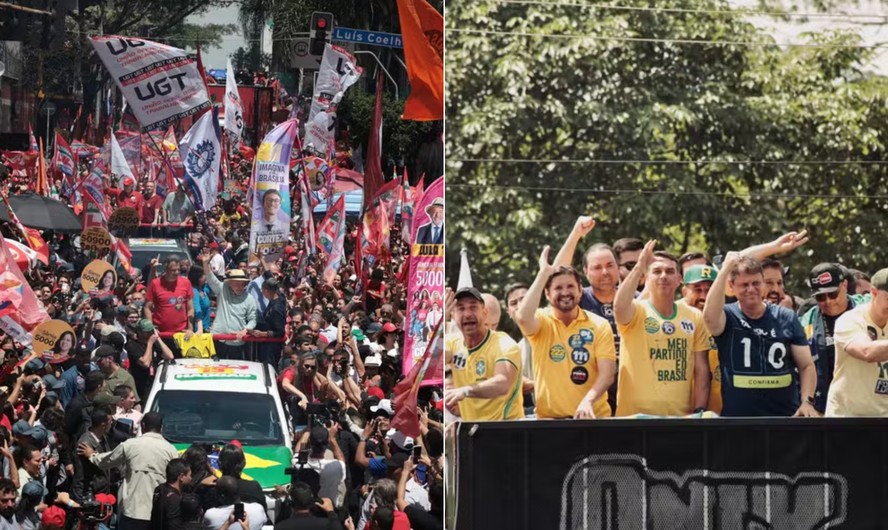 Lula e Flávio fazem atos finais de campanha em São Paulo