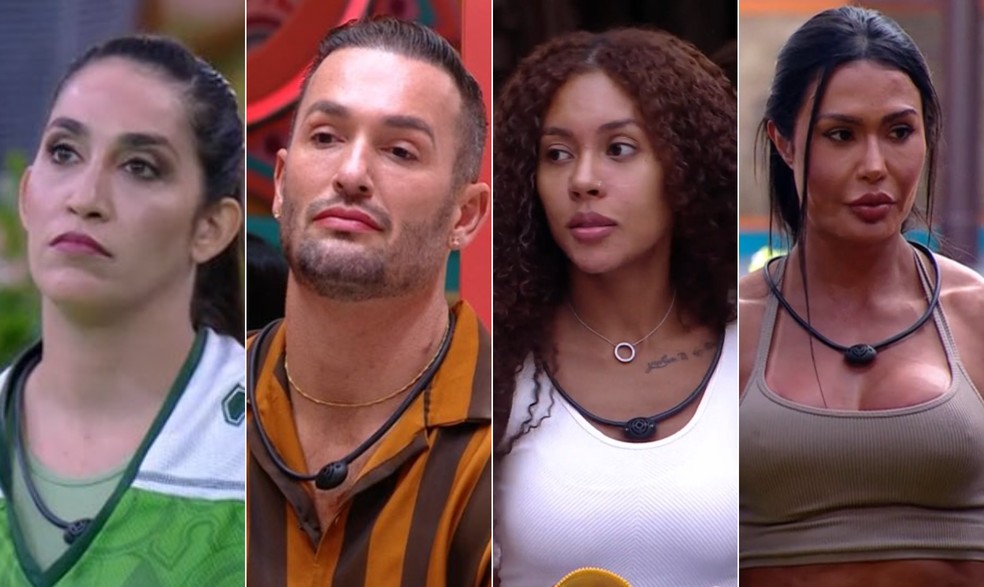 Emparedados do 'BBB 25': um deles ir&aacute; para o quarto secreto &mdash; Foto: Reprodu&ccedil;&atilde;o/Globoplay