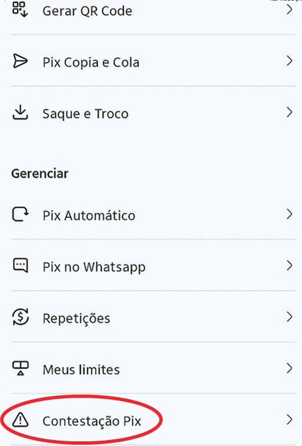A opção de "contestação" será oferecida no aplicativo do banco — Foto: Reprodução