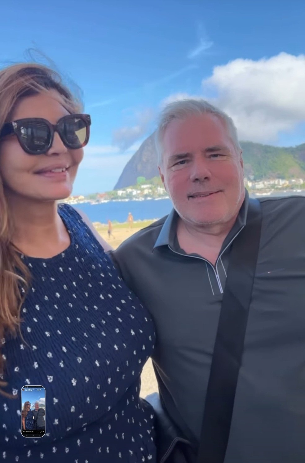 Roberta Close e o marido Roland Granacher — Foto: rep/ instagram