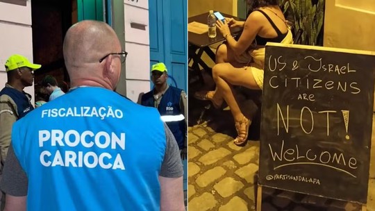 Multado por placa contra clientes dos EUA e Israel, bar da Lapa explica caso e pede R$ 35 mil em vaquinha