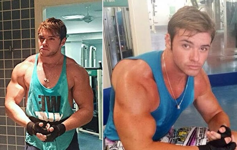 Thor Batista aos 22 anos, quando usou anabolizantes — Foto: Instagram
