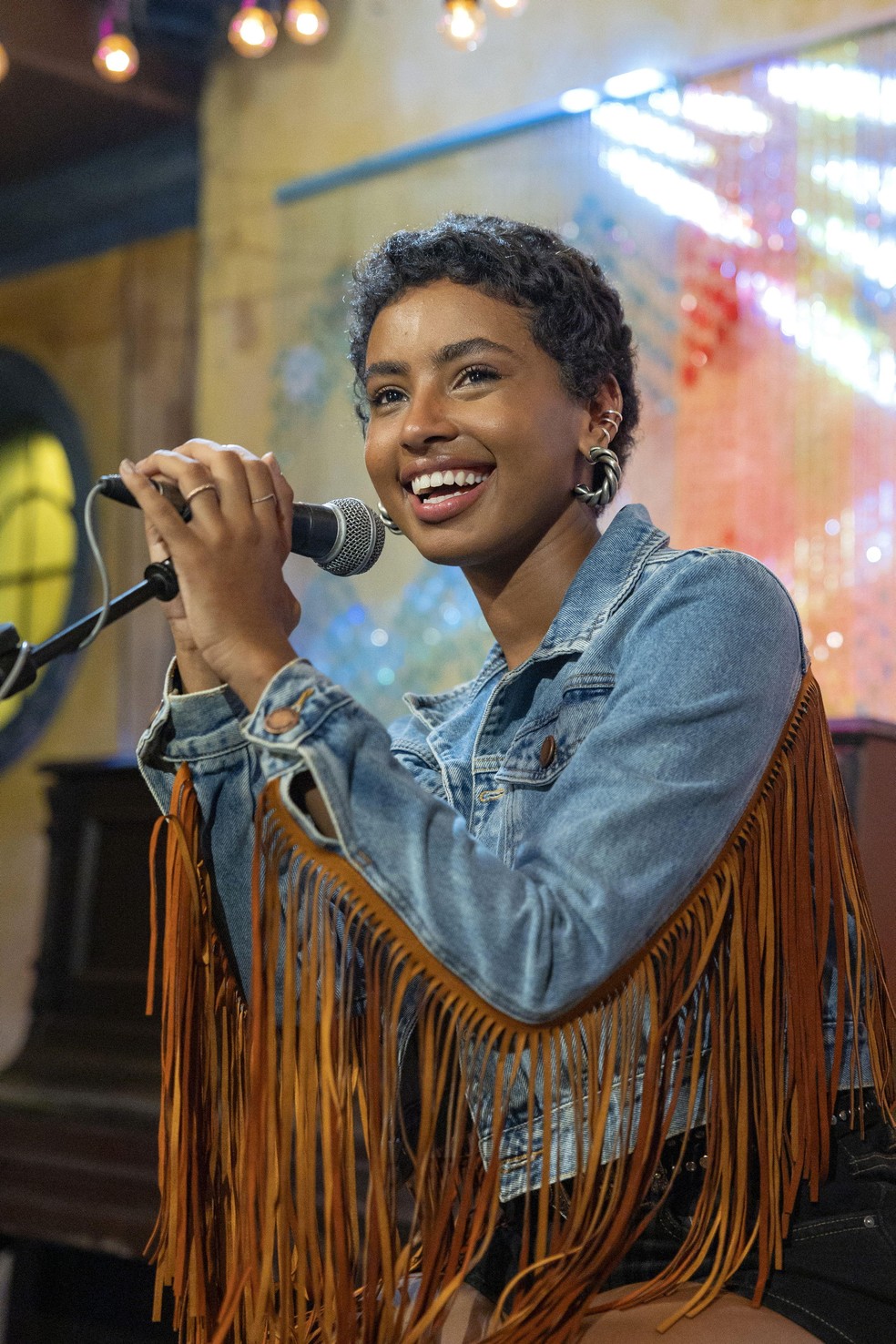 Eduarda (Gabz) na novela 'Coração acelerado' — Foto: Manoella Mello/Rede Globo