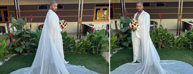 Hytalo Santos se casa de véu e buquê na Paraíba — Foto: Instagram