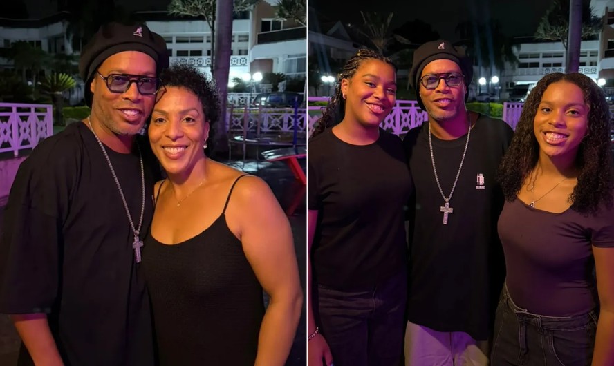 Ronaldinho Gaúcho Surge em Foto Familiar Rara ao Lado de Sobrinhas Gêmeas