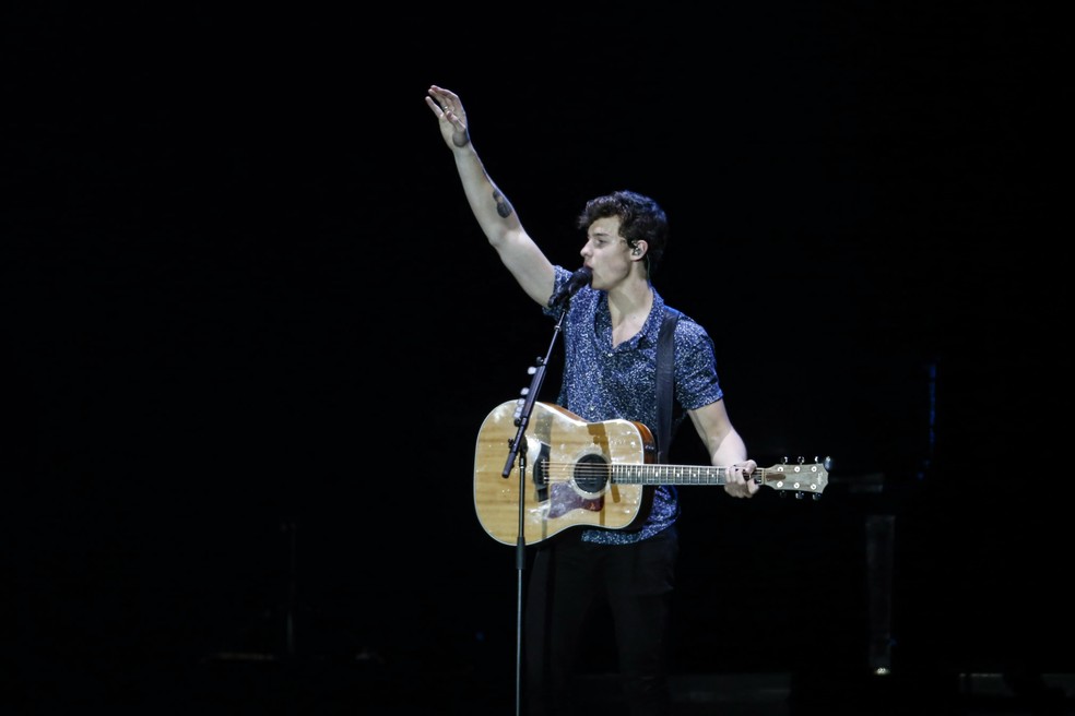 Shawn Mendes no Rock in Rio de 2017 — Foto: Antonio Scorza/Agência O Globo