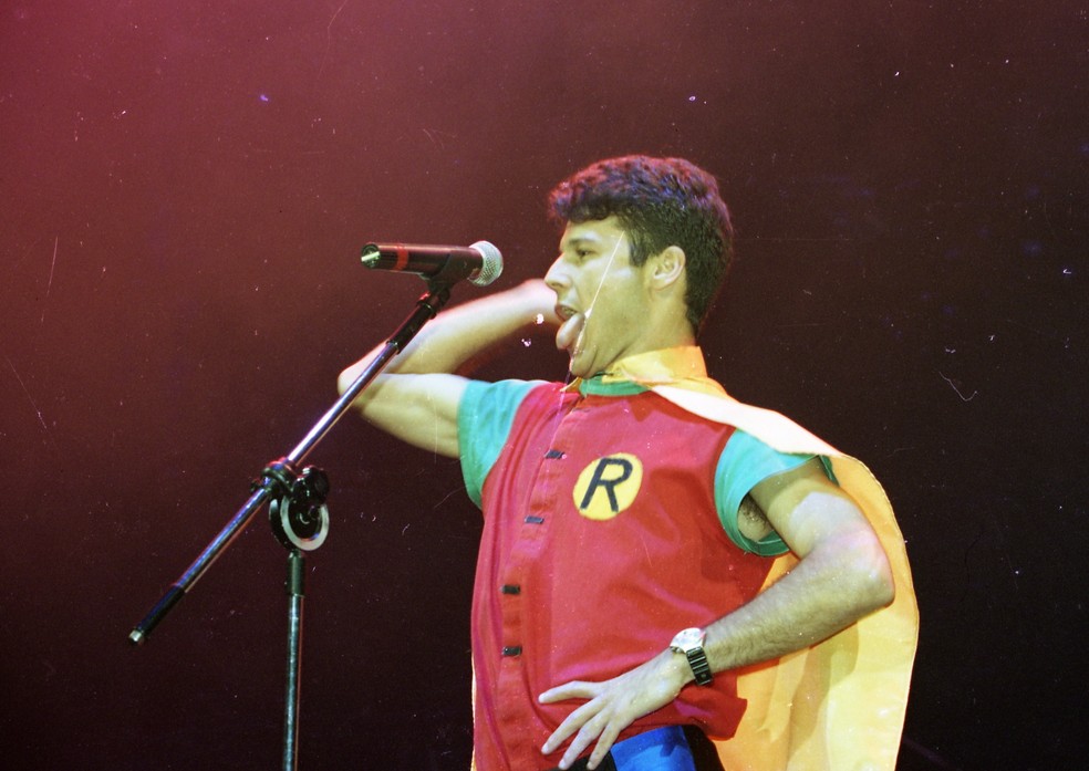 Dinho cantor do Mamonas Assassinas — Foto: Arquivo/ O Globo