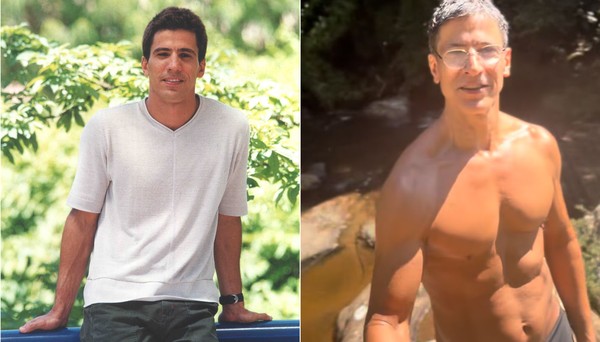 Galã dos anos 2000 surge com abdômen trincado em fotos na cachoeira