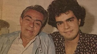 Chico Anysio com Nizo Neto — Foto: Globo-Arquivo