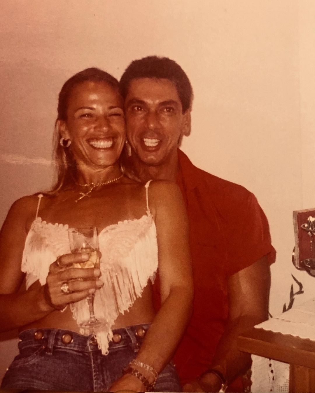 Ana Claudia Soares, ex-mulher do bicheiro Maninho — Foto: Arquivo/Globo e Instagram