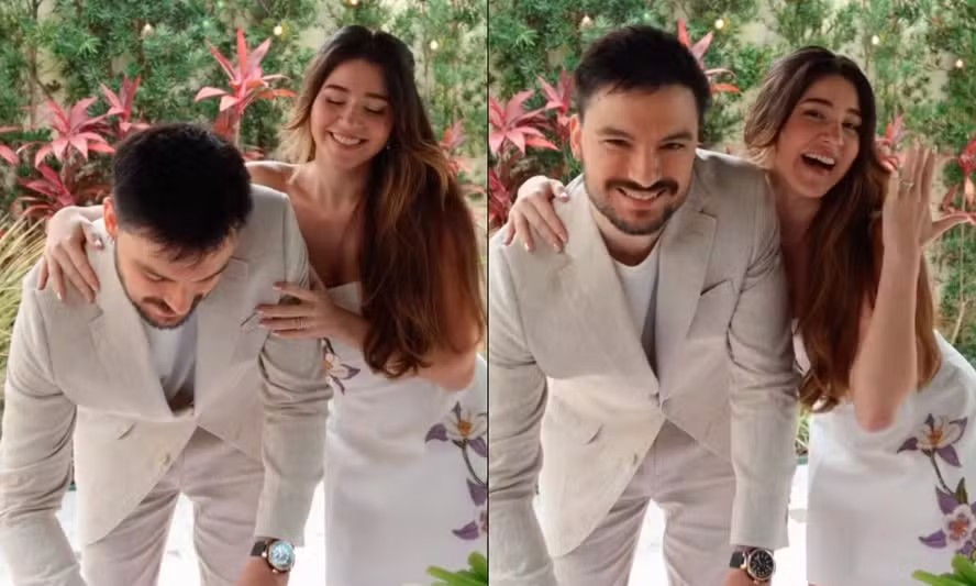 Felipe Neto revela casamento no civil com Juliane Carvalho: 'Enfim, Sr. e Sra. Neto'